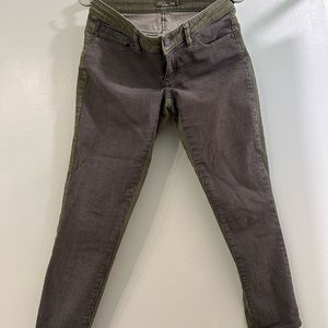 Prana capris. Stripe/solid panels. Worn 3-4x, like new!